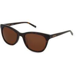 Marchon Germany GmbH DKNY DK502S Damen-Sonnenbrille Vollrand Butterfly Metall-Gestell, Braun