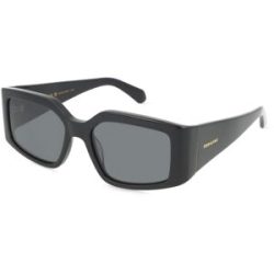 Marchon Germany GmbH Ferragamo SF1101S Unisex-Sonnenbrille Vollrand Eckig Acetat-Gestell, Schwarz