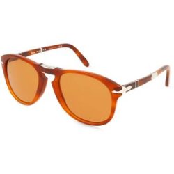 Luxottica Fashion Brillen Vertriebs GmbH Persol PO0714SM Herren-Sonnenbrille Vollrand Pilot Acetat-Gestell, Orange