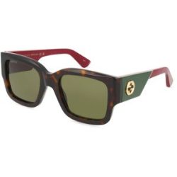 Kering Eyewear Spa Gucci GG1663S Unisex-Sonnenbrille Vollrand Eckig Acetat-Gestell, Havanna