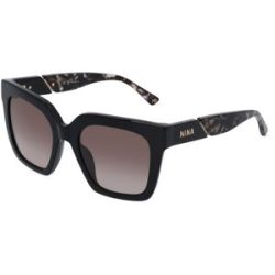 DE RIGO Vision D.A.CH. GmbH Nina Ricci NRISNR318 Unisex-Sonnenbrille Vollrand Butterfly Kunststoff-Gestell, Schwarz
