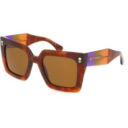 Safilo GmbH Etro 0089/S Damen-Sonnenbrille Vollrand Quadratisch Acetat-Gestell, Havanna