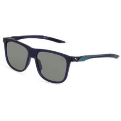 Kering Eyewear Spa Puma PU0360S Herren-Sonnenbrille Vollrand Quadratisch Kunststoff-Gestell, Blau