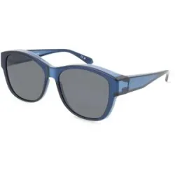 Safilo GmbH Polaroid PLD 9019/S Fitover Unisex-Sonnenbrille Vollrand Eckig Kunststoff-Gestell, Blau