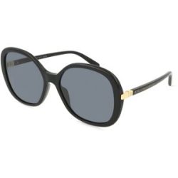 Thélios Stella McCartney SC40073I Unisex-Sonnenbrille Vollrand Rund Kunststoff-Gestell, Schwarz