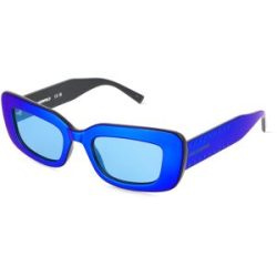 Marchon Germany GmbH Karl Lagerfeld KL6164S Damen-Sonnenbrille Vollrand Quadratisch Kunststoff-Gestell, Blau