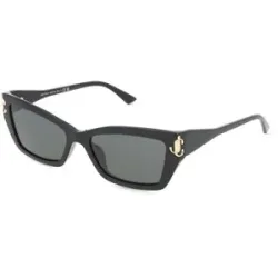 Luxottica Fashion Brillen Vertriebs GmbH Jimmy Choo JC5011U Damen-Sonnenbrille Vollrand Cat Eye Acetat-Gestell, Schwarz