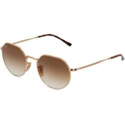 Luxottica Fashion Brillen Vertriebs GmbH Ray-Ban RB 3565 JACK Unisex-Sonnenbrille Vollrand Quadratisch Metall-Gestell, Gold