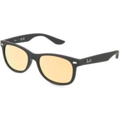 Luxottica Fashion Brillen Vertriebs GmbH Ray Ban Junior 0RJ9052S JUNIOR NEW WAYFARER Kinder-Sonnenbrille Vollrand Quadratisch Kunststoff-Gestell, Schwarz