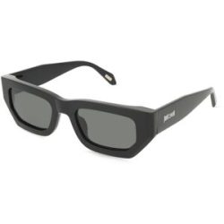 DE RIGO Vision D.A.CH. GmbH Just Cavalli SJC170 Unisex-Sonnenbrille Vollrand Geometrisch Kunststoff-Gestell, Schwarz