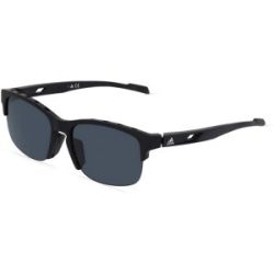 Marcolin Deutschland GmbH Adidas SP0048 Unisex-Sonnenbrille Vollrand Quadratisch Kunststoff-Gestell, Schwarz