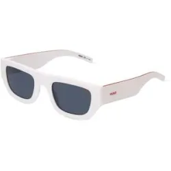 Safilo GmbH Hugo HG 1252/S Herren-Sonnenbrille Vollrand Quadratisch Kunststoff-Gestell, Weiß