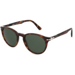 Luxottica Fashion Brillen Vertriebs GmbH Persol 0PO3152S Herren-Sonnenbrille Vollrand Panto Acetat-Gestell, Havanna