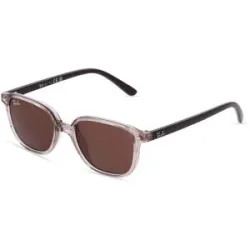 Luxottica Fashion Brillen Vertriebs GmbH Ray-Ban Junior RJ 9093S LEONARD Kinder-Sonnenbrille Vollrand Quadratisch Kunststoff-Gestell, Braun