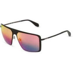 Marcolin Deutschland GmbH Adidas Originals OR0036 Herren-Sonnenbrille Vollrand Quadratisch Metall-Gestell, Schwarz