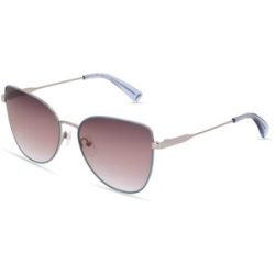 Marchon Germany GmbH Longchamp LO165S Damen-Sonnenbrille Vollrand Butterfly Metall-Gestell, Blau