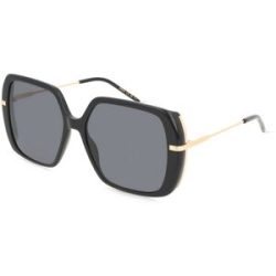 Safilo GmbH Boss BOSS 1782/S Damen-Sonnenbrille Vollrand Quadratisch Acetat-Gestell, Schwarz
