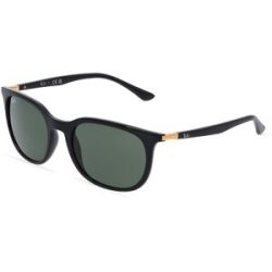 Luxottica Fashion Brillen Vertriebs GmbH Ray-Ban RB4386 Unisex-Sonnenbrille Vollrand Quadratisch Kunststoff-Gestell, Schwarz