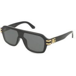 Luxottica Fashion Brillen Vertriebs GmbH Dolce&Gabbana DG4507 Herren-Sonnenbrille Vollrand Pilot Acetat-Gestell, Schwarz