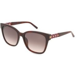DE RIGO Vision D.A.CH. GmbH Escada SESE62 Unisex-Sonnenbrille Vollrand Quadratisch Acetat-Gestell, Havanna