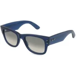 Luxottica Fashion Brillen Vertriebs GmbH Ray-Ban RB0840SMEGA WAYFARER Unisex-Sonnenbrille Vollrand Quadratisch Kunststoff-Gestell, Blau
