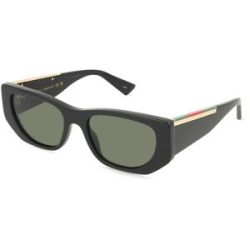 Kering Eyewear Spa Gucci GG1959S Damen-Sonnenbrille Vollrand Cat Eye Acetat-Gestell, Schwarz