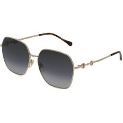 Kering Eyewear Spa Gucci GG0882SA Unisex-Sonnenbrille Vollrand Geometrisch Metall-Gestell, Gold