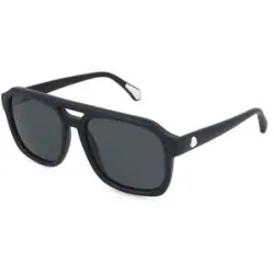 Luxottica Fashion Brillen Vertriebs GmbH Moncler ME6024 VANTOS Unisex-Sonnenbrille Vollrand Quadratisch Acetat-Gestell, Schwarz