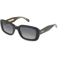 Safilo GmbH Love Moschino MOS199/S Damen-Sonnenbrille Vollrand Eckig Acetat-Gestell, Schwarz