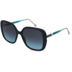 Safilo GmbH Carolina Herrera HER 0386/S Damen-Sonnenbrille Vollrand Quadratisch Acetat-Gestell, Schwarz