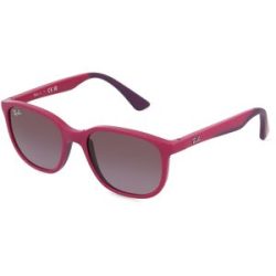 Luxottica Fashion Brillen Vertriebs GmbH Ray-Ban Junior RJ9078S Kinder-Sonnenbrille Vollrand Quadratisch Acetat-Gestell, Pink