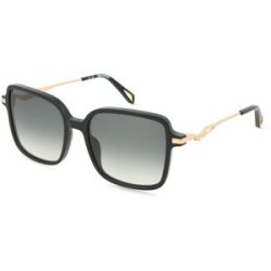 DE RIGO Vision D.A.CH. GmbH Zadig & Voltaire SZV466S Damen-Sonnenbrille Vollrand Quadratisch Kunststoff-Gestell, Schwarz