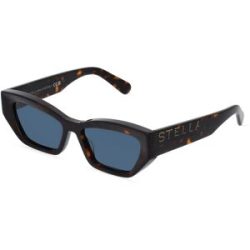 Thélios Stella McCartney SC40047I-Y Damen-Sonnenbrille Vollrand Butterfly Acetat-Gestell, Havanna
