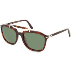 Luxottica Fashion Brillen Vertriebs GmbH Persol PO0203S Unisex-Sonnenbrille Vollrand Quadratisch Acetat-Gestell, Havanna