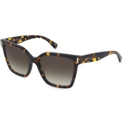 Marchon Germany GmbH Longchamp LO802S Damen-Sonnenbrille Vollrand Eckig Acetat-Gestell, Havanna