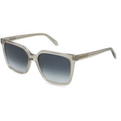 Marchon Germany GmbH Ferragamo SF2102S Damen-Sonnenbrille Vollrand Eckig Acetat-Gestell, Beige