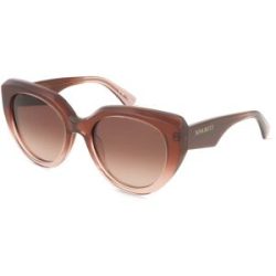 DE RIGO Vision D.A.CH. GmbH Nina Ricci SNR404 Damen-Sonnenbrille Vollrand Butterfly Acetat-Gestell, Braun