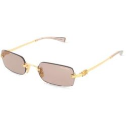 Luxottica Fashion Brillen Vertriebs GmbH Miu Miu 0MU B50S Damen-Sonnenbrille Randlos Eckig Metall-Gestell, Gold