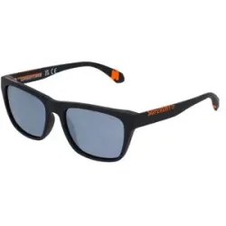 Eschenbach Optik GmbH Superdry 5009 Unisex-Sonnenbrille Vollrand Quadratisch Metall-Gestell, Schwarz