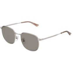 Kering Eyewear Spa Montblanc MB0265S Unisex-Sonnenbrille Vollrand Quadratisch Metall-Gestell, Silber