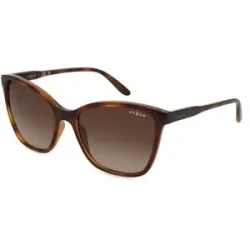 Luxottica Fashion Brillen Vertriebs GmbH Vogue eyewear VO5520S Damen-Sonnenbrille Vollrand Butterfly Kunststoff-Gestell, Havanna