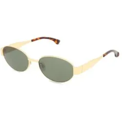 Wenzhou Bada Optical Co. , LTD Fielmann BD 590 SUN FA NOVA Unisex-Sonnenbrille Vollrand Oval Edelstahl-Gestell, Gold