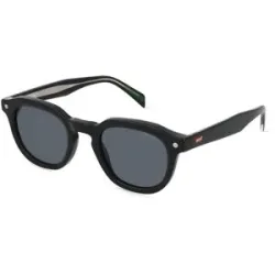 Safilo GmbH Levi?s LV 5052/S Unisex-Sonnenbrille Vollrand Panto Acetat-Gestell, Schwarz