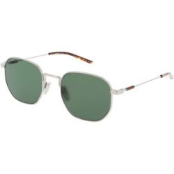Kering Eyewear Spa Gucci GG2095S Herren-Sonnenbrille Vollrand Rund Metall-Gestell, Silber