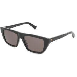Kering Eyewear Spa Bottega Veneta BV1291S Unisex-Sonnenbrille Vollrand Quadratisch Acetat-Gestell, Schwarz