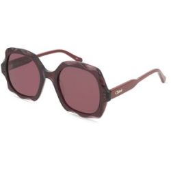 Kering Eyewear Spa Chloé CH0226S Unisex-Sonnenbrille Vollrand Eckig Acetat-Gestell, Lila