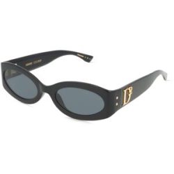 Safilo GmbH Dsquared2 207431 Damen-Sonnenbrille Vollrand Oval Acetat-Gestell, Schwarz