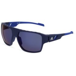 Marcolin Deutschland GmbH Adidas SP0046 Herren-Sonnenbrille Vollrand Quadratisch Kunststoff-Gestell, Blau