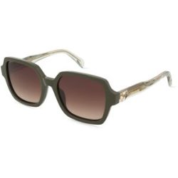 DE RIGO Vision D.A.CH. GmbH Zadig & Voltaire SZV473 Damen-Sonnenbrille Vollrand Geometrisch Kunststoff-Gestell, Grün