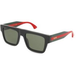 Kering Eyewear Spa Gucci GG1868S Herren-Sonnenbrille Vollrand Eckig Acetat-Gestell, Schwarz